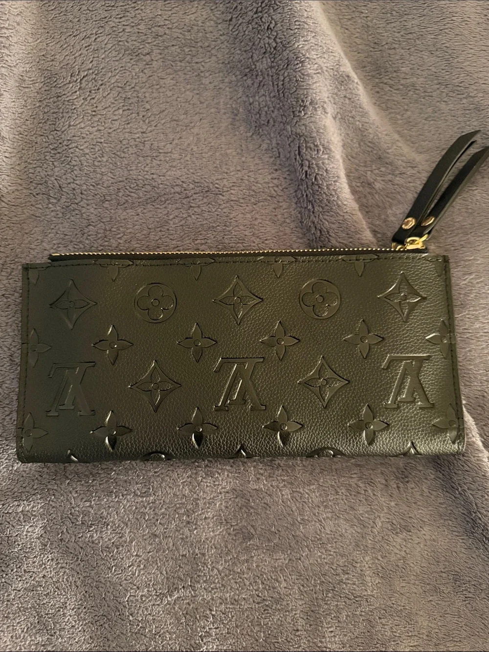 Designer inspired slim snap wallet